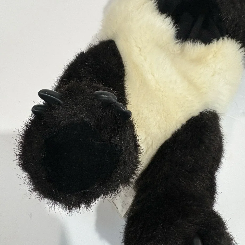 Vintage Folkmanis Black White Panda Hand Puppet Folk Full Body Pretend 14